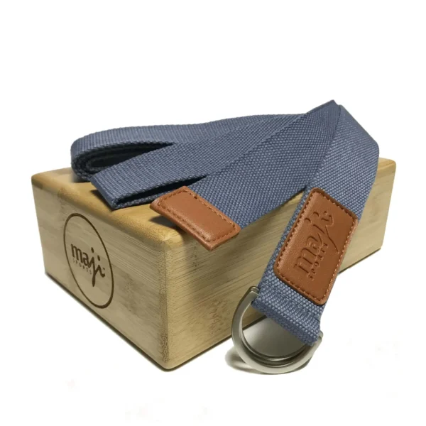 Maji Sports Bamboo Yoga Block & Strap Combo - Image 2