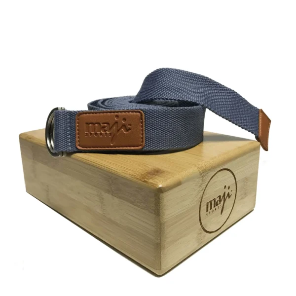 Maji Sports Bamboo Yoga Block & Strap Combo - Image 6