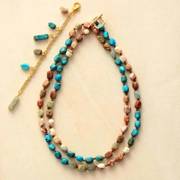 Eternity Semi-Precious Stones Necklace